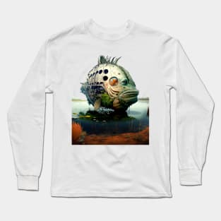 The Armored Angler: The Future of Fish Long Sleeve T-Shirt